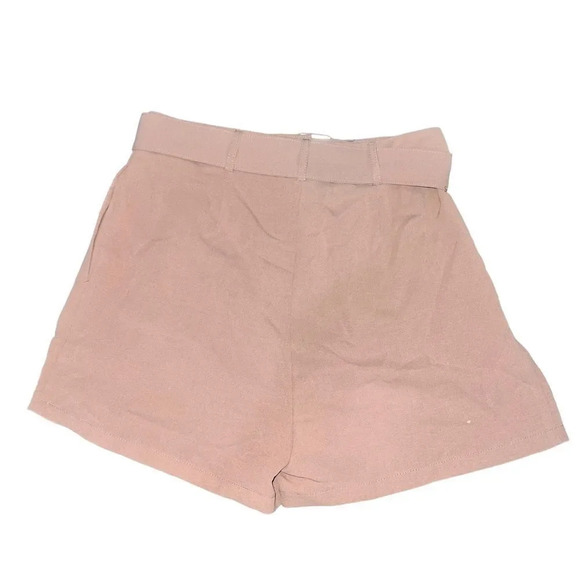 NWT Francesca's Blue Rain High Waisted Shorts with Belt Size Medium - Picture 2 of 2